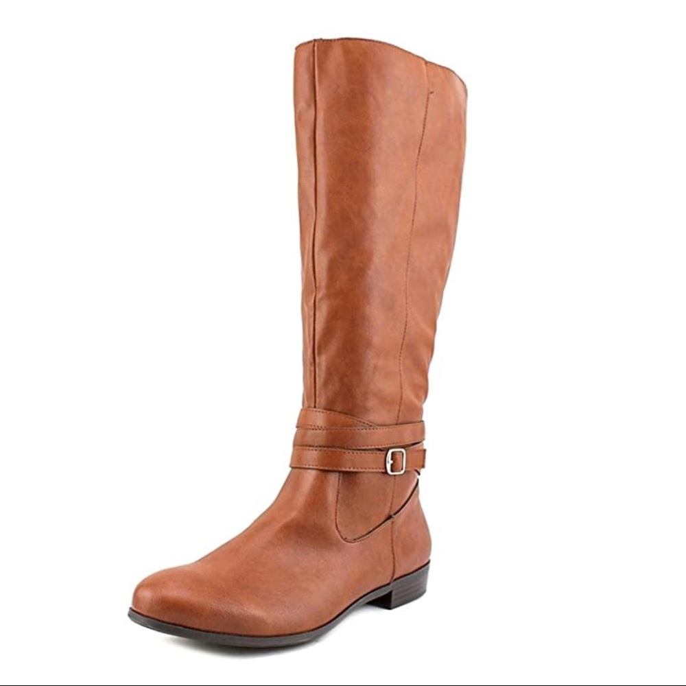 Style & Co Fridaa Knee High Barrel Boots Brown